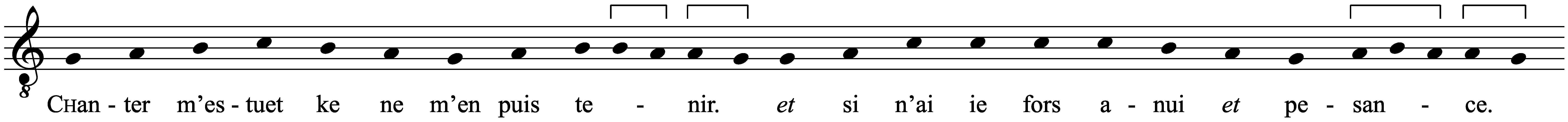 Work musical notation